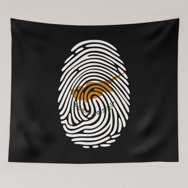 Item preview, Cyprus Flag Fingerprint Identity | Cypriot DNA Heritage Graphic designed and sold by NTGUILTY.