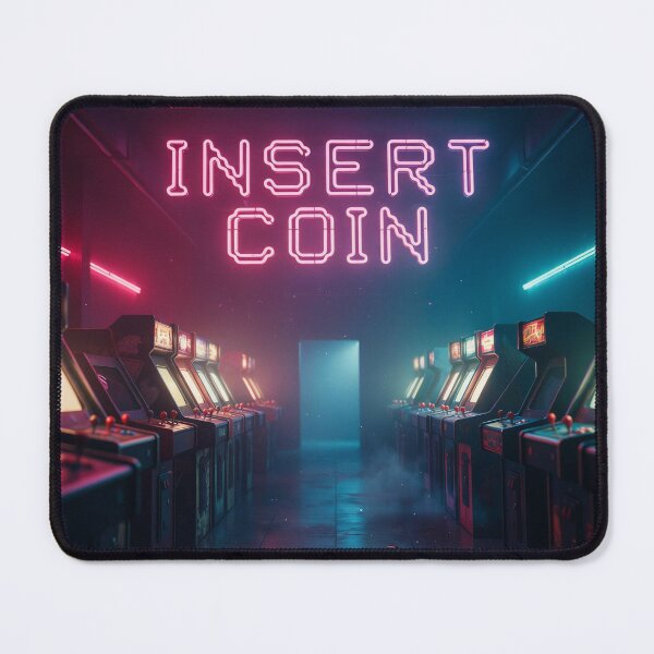Item preview, The Arcade Never Dies - Neon Retro Poster designed and sold by EtermaoDigital.