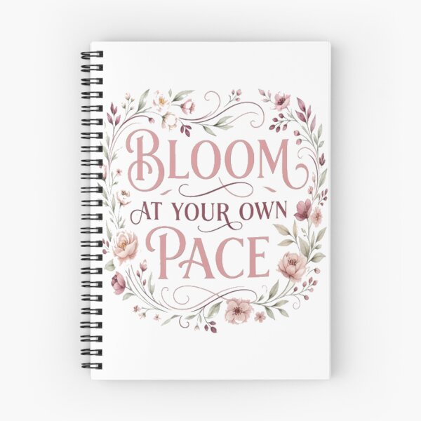 Item preview, Bloom At Your Own Pace Ceramic Mug, Floral Coffee Cup, Inspirational Quote Mug, Feminine Aesthetic Gift, Cute Positive Affirmation Teacup designed and sold by Miming.