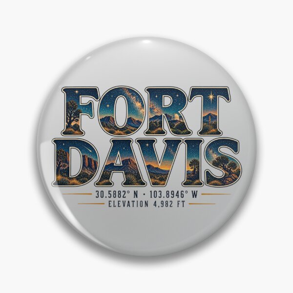 Item preview, Vintage Fort Davis Texas Coordinates Dark Sky Typography designed and sold by SimplyJasper.