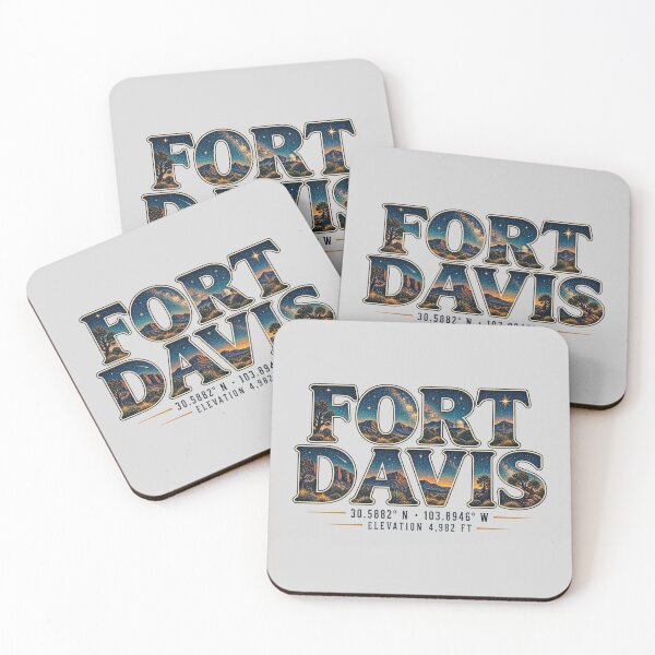 Item preview, Vintage Fort Davis Texas Coordinates Dark Sky Typography designed and sold by SimplyJasper.