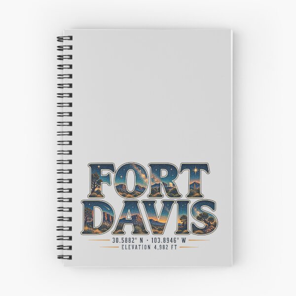 Item preview, Vintage Fort Davis Texas Coordinates Dark Sky Typography designed and sold by SimplyJasper.