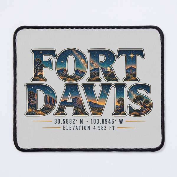 Item preview, Vintage Fort Davis Texas Coordinates Dark Sky Typography designed and sold by SimplyJasper.