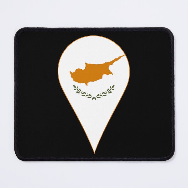 Item preview, Cyprus Flag Location Pin Map Marker | Cypriot Destination GPS Icon designed and sold by NTGUILTY.