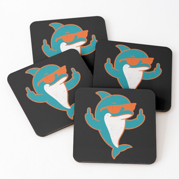 Item preview, Funny Dolphin Middle Finger Sunglasses Retro Shirt designed and sold by JillBrock38875.