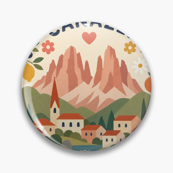 Item preview, Canazei Italy Travel Souvenir Modern Folk Art designed and sold by VisualArtsOasis.