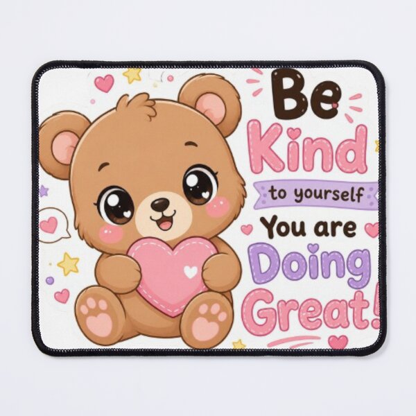 Item preview, Cute Kawaii Baby Bear Sticker | Be Kind to Yourself | You Are Doing Great | Motivational Quote Sticker | Cute Bear Gift designed and sold by Vegasstickers.