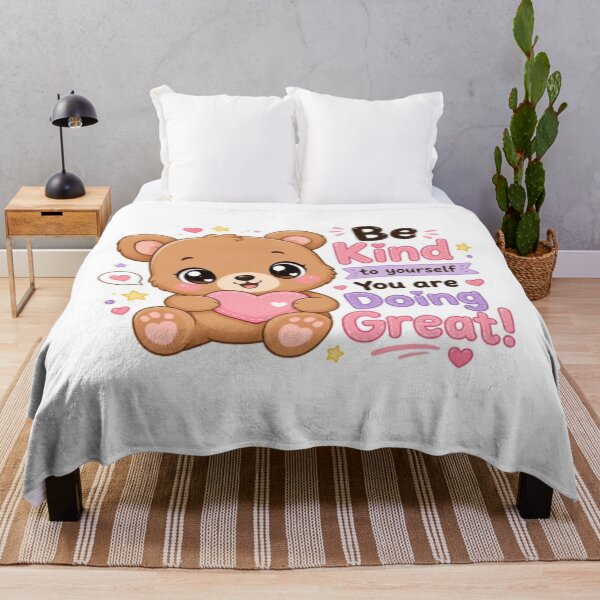 Item preview, Cute Kawaii Baby Bear Sticker | Be Kind to Yourself | You Are Doing Great | Motivational Quote Sticker | Cute Bear Gift designed and sold by Vegasstickers.