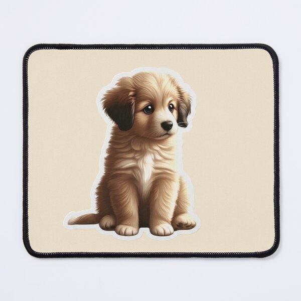 Item preview, Cozy Puppy Comfort – Adorable Fluffy Dog Cartoon Art designed and sold by Safe Haven Pets.