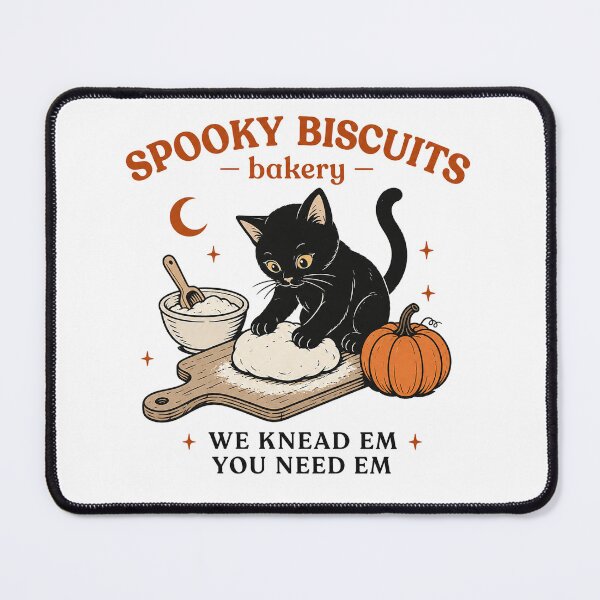Item preview, Retro Funny Spooky Biscuits Club Cat Lovers Pastry Halloween designed and sold by Kladhadredo.