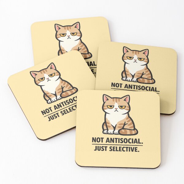 Item preview, Not antisocial – just a picky cat designed and sold by NorthPeak Studio.