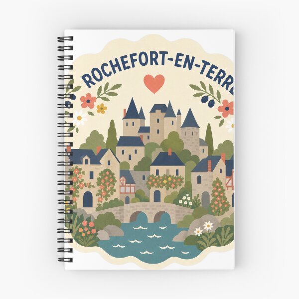 Item preview, Rochefort-en-Terre France Travel Souvenir Modern Folk Art designed and sold by VisualArtsOasis.