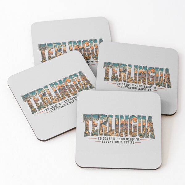 Item preview, Vintage Terlingua Texas Coordinates Desert Typography designed and sold by SimplyJasper.