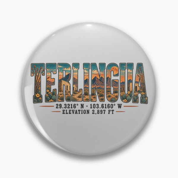Item preview, Vintage Terlingua Texas Coordinates Desert Typography designed and sold by SimplyJasper.