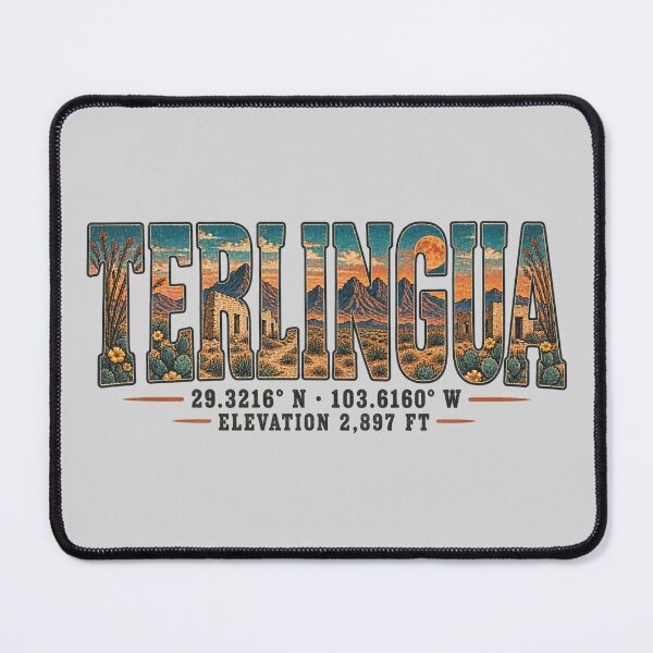 Item preview, Vintage Terlingua Texas Coordinates Desert Typography designed and sold by SimplyJasper.