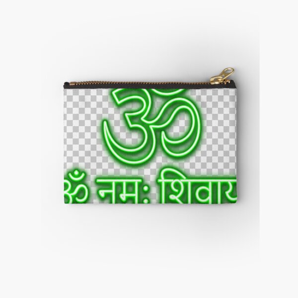 Item preview, Om Namah Shivaya Neon Green Sanskrit Mantra - Om Symbol Glow designed and sold by Csaba1983.