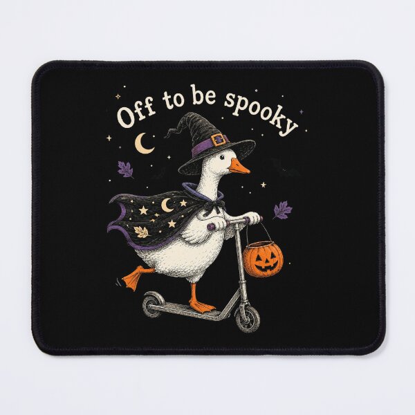 Item preview, Halloween Goose, Off to be Spooky Silly Goose, Funny Goose Scooter Halloween Gift, Spooky Season, Witchy Goose designed and sold by Quiajia.