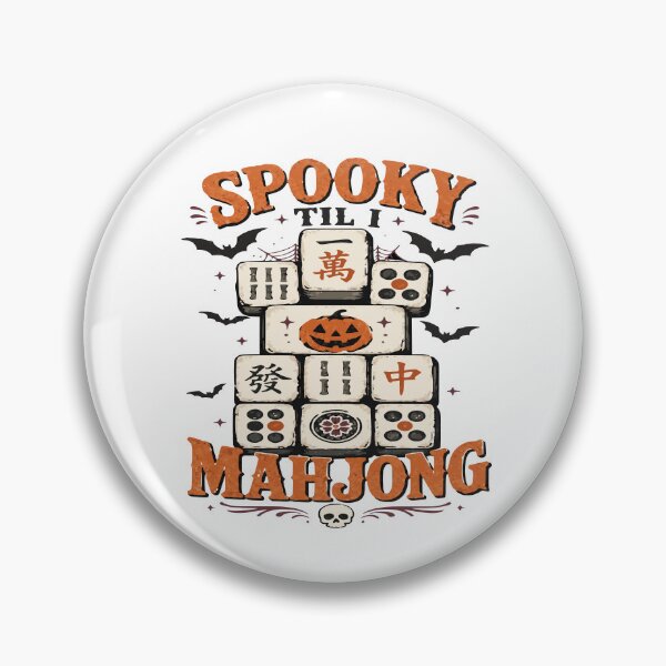 Item preview, Spooky Halloween Mahjong Club – Mahjong Lover Design designed and sold by JansenGS.