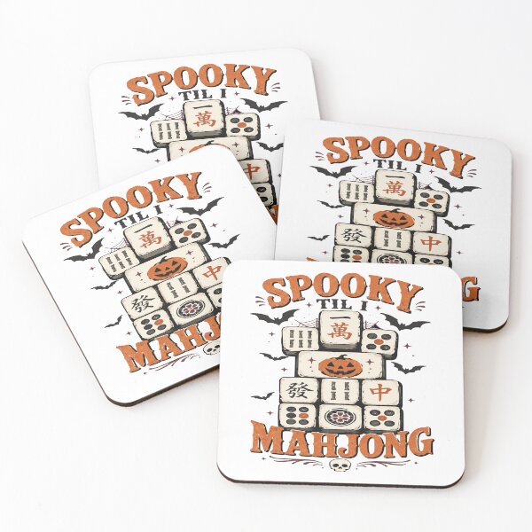 Item preview, Spooky Halloween Mahjong Club – Mahjong Lover Design designed and sold by JansenGS.