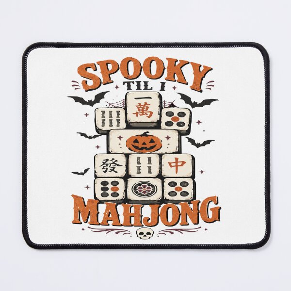 Item preview, Spooky Halloween Mahjong Club – Mahjong Lover Design designed and sold by JansenGS.