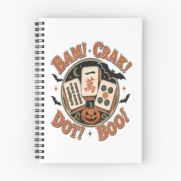 Item preview, Spooky Halloween Mahjong Club – Mahjong Lover Design designed and sold by JansenGS.