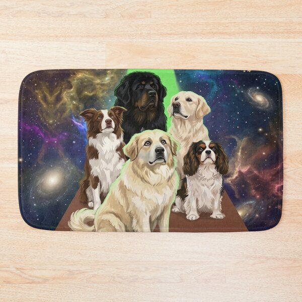 Item preview, Dogs In Space Abduction - Funny Cosmic Dog Lover Art designed and sold by PetalsPaws.