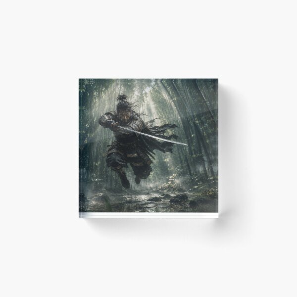 Item preview, Samurai in the bamboo forest — Japanese warrior with katana designed and sold by ZYVARENNE.