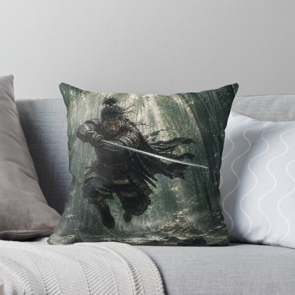 Item preview, Samurai in the bamboo forest — Japanese warrior with katana designed and sold by ZYVARENNE.