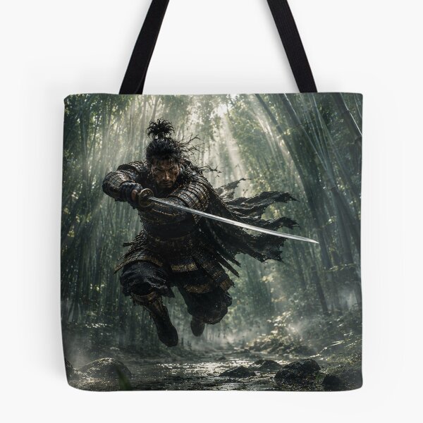 Item preview, Samurai in the bamboo forest — Japanese warrior with katana designed and sold by ZYVARENNE.