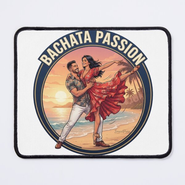 Item preview, Bachata Passion Retro Emblem – Acrobatic Latino Dance Couple Lift, Round Beach Sunset Graphic Novel Apparel Sticker designed and sold by SmartPuns.