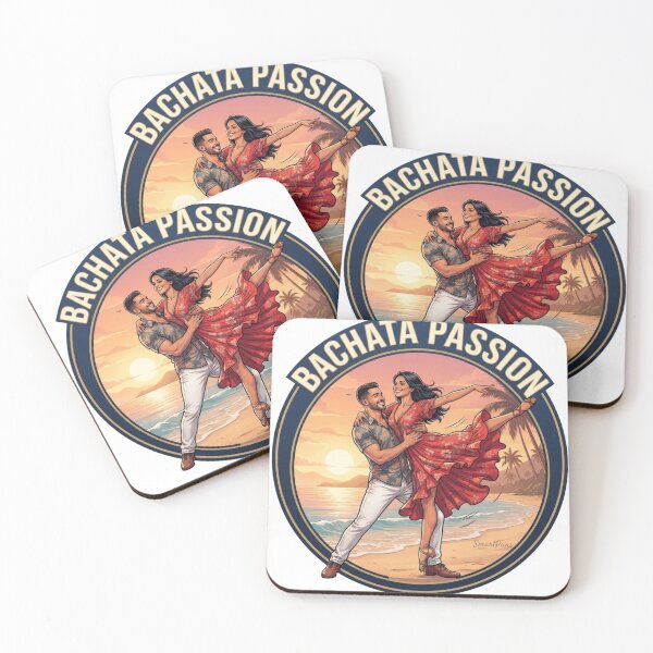 Item preview, Bachata Passion Retro Emblem – Acrobatic Latino Dance Couple Lift, Round Beach Sunset Graphic Novel Apparel Sticker designed and sold by SmartPuns.