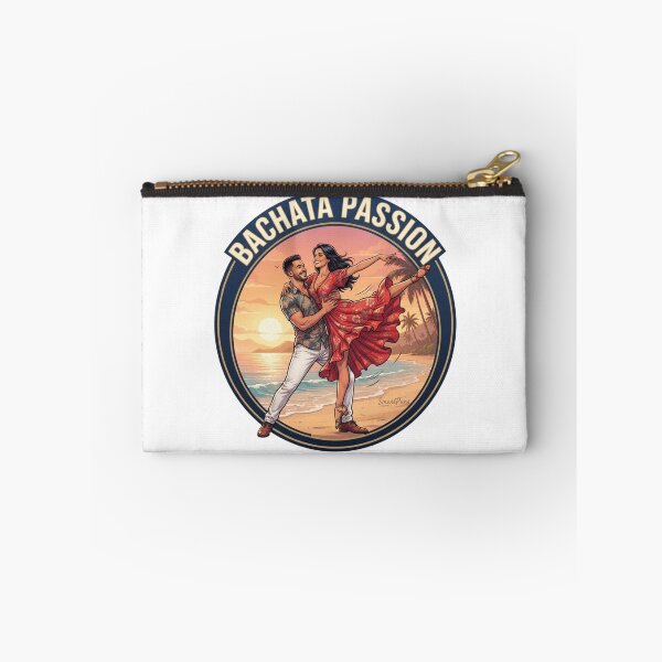 Item preview, Bachata Passion Retro Emblem – Acrobatic Latino Dance Couple Lift, Round Beach Sunset Graphic Novel Apparel Sticker designed and sold by SmartPuns.