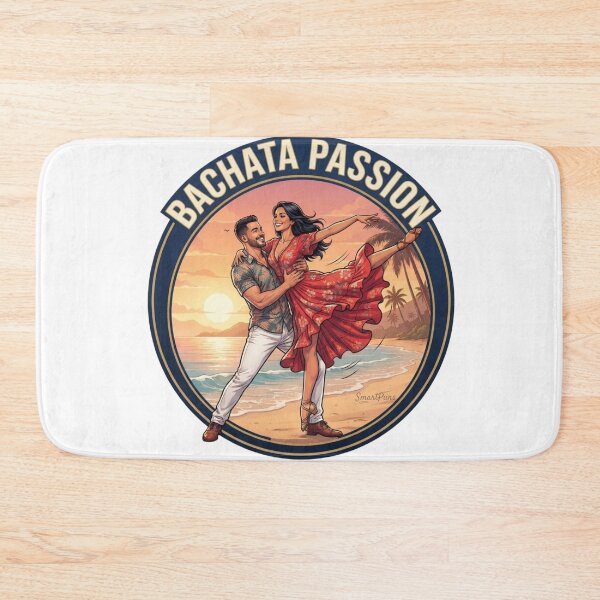 Item preview, Bachata Passion Retro Emblem – Acrobatic Latino Dance Couple Lift, Round Beach Sunset Graphic Novel Apparel Sticker designed and sold by SmartPuns.