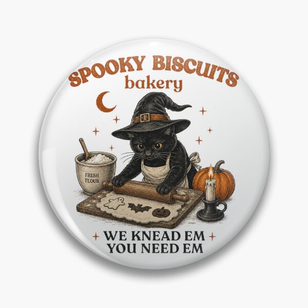Item preview, Funny Spooky Biscuits Club Cat Lovers Pastry Halloween designed and sold by Kladhadredo.