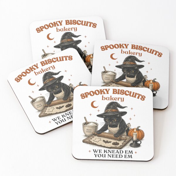 Item preview, Funny Spooky Biscuits Club Cat Lovers Pastry Halloween designed and sold by Kladhadredo.
