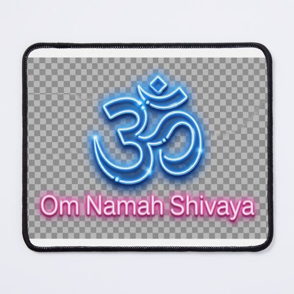 Item preview, Om Namah Shivaya Blue and Pink Neon - Om Symbol Spiritual Glow designed and sold by Csaba1983.