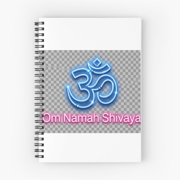 Artikelvorschau, Om Namah Shivaya Blau und Pink Neon – Spirituelles Leuchten des Om-Symbols entworfen und verkauft von Csaba1983.