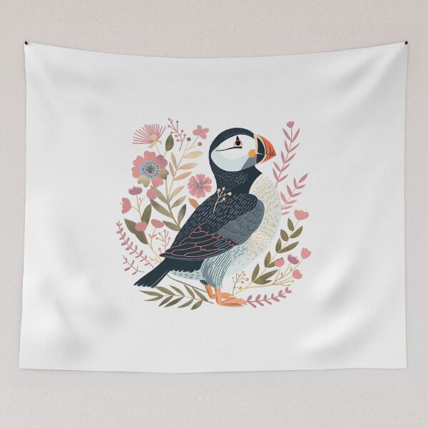 Item preview, Scandinavian Folk Art, Atlantic Puffin designed and sold by xiao xuans.