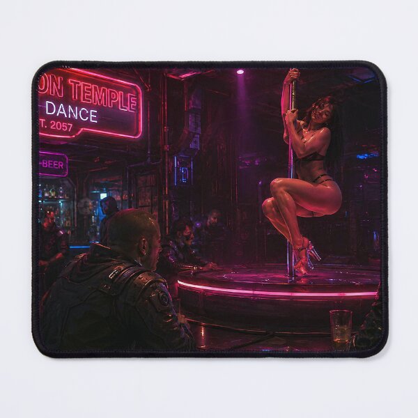 Item preview, The Cyberpunk Pole Dance - Neon Club and Future Nightlife designed and sold by Kek-Ina.