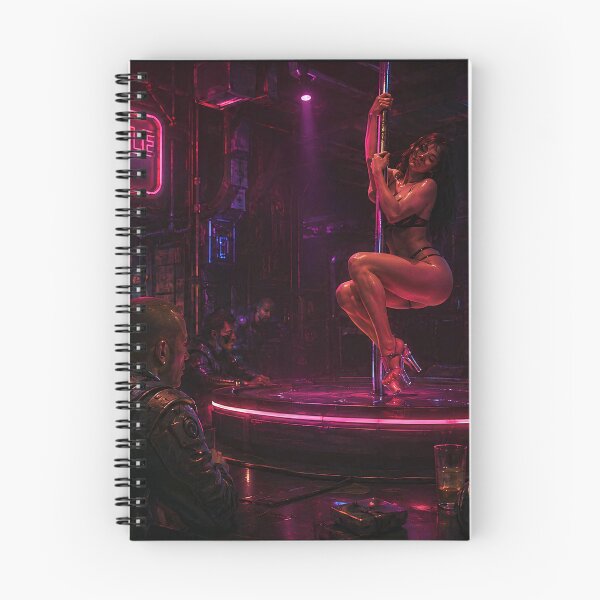 Item preview, The Cyberpunk Pole Dance - Neon Club and Future Nightlife designed and sold by Kek-Ina.