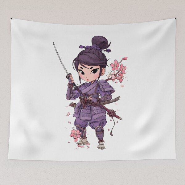 Item preview, cool female samurai girl designed and sold by cutemakerotart.