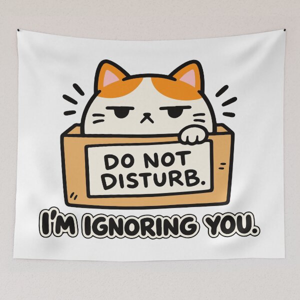 Item preview, Funny Calico Cat Who Ignores You designed and sold by MewMade.