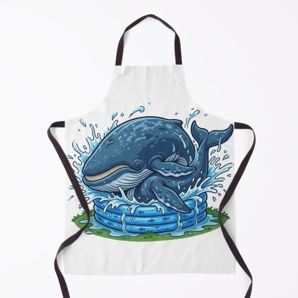 Item preview, Whale Squeezed in Tiny Kiddie Pool designed and sold by YNAMREG.