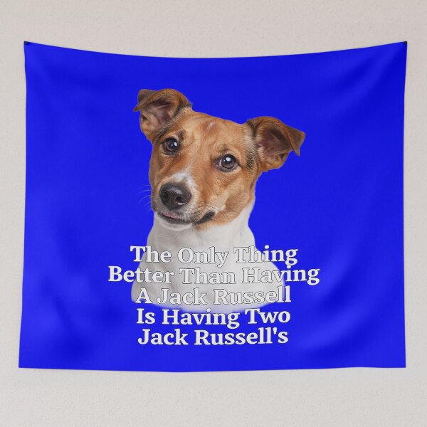 Aperçu de l'œuvre Propriétaire d'un Jack Russell : La seule chose mieux qu'avoir un Jack Russell, c'est d'en avoir deux ! créée et vendue par fantasticdesign.
