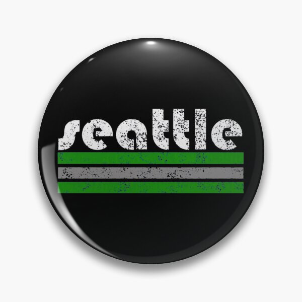 Item preview, Seattle Retro Stripes City Name designed and sold by DonaldDye64831.