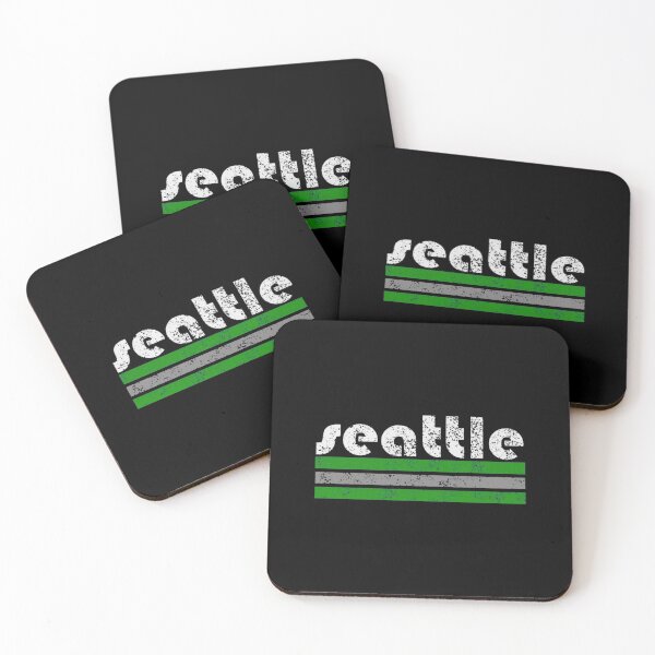 Item preview, Seattle Retro Stripes City Name designed and sold by DonaldDye64831.