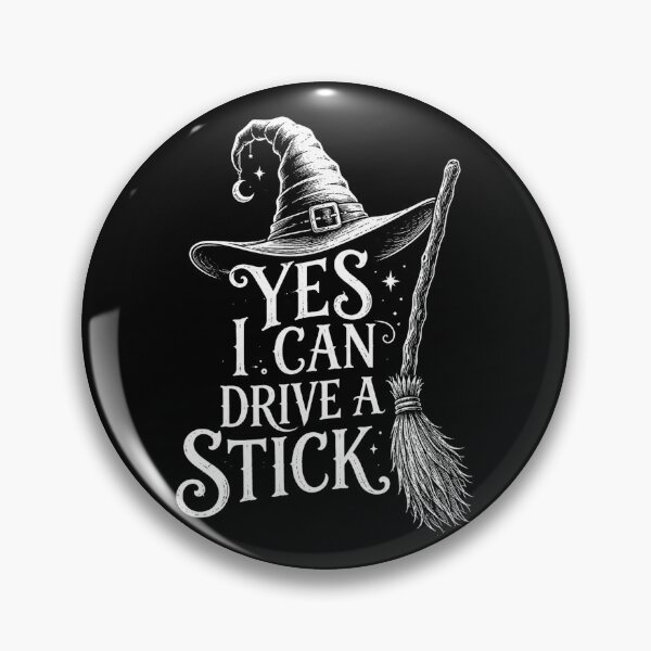Item preview, Yes I Can Drive A Stick Funny Witch Broom Retro Halloween designed and sold by Kladhadredo.