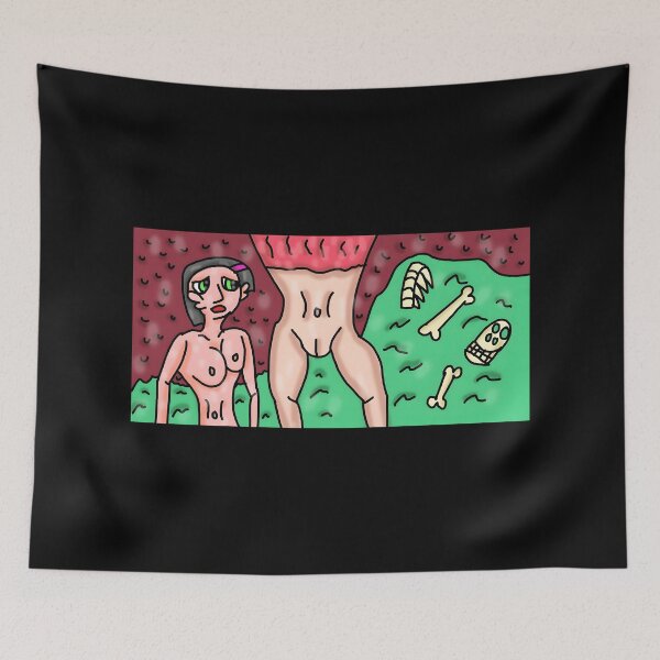 Item preview, Surreal Art with Figures and Bones designed and sold by Fibi-studio.