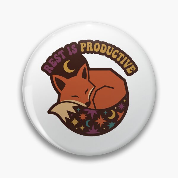 Item preview, Sleeping Fox Moon and Stars Retro Design designed and sold by AliveStyle.
