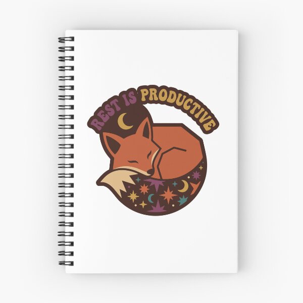 Item preview, Sleeping Fox Moon and Stars Retro Design designed and sold by AliveStyle.